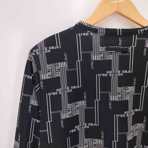 ゴルチエオムオブジェ GAULTIER HOMME objet 90S ジャガード ノーカラー ジップ トラック ジャケット メンズ FREE