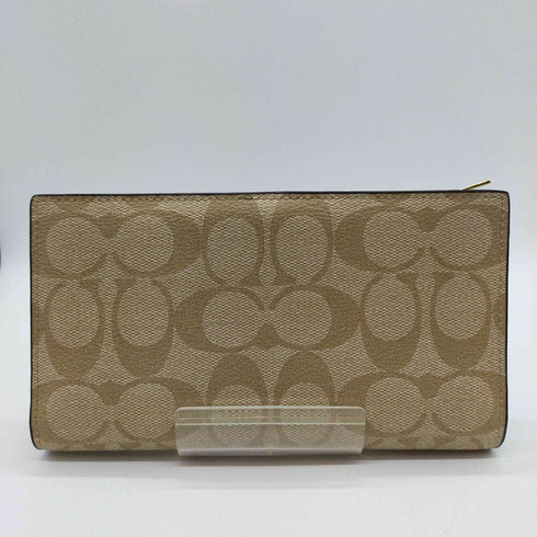 コーチ COACH SIG SLIM ZIP WALLT スリム ジップ ウォレット シグネチャー キャンバス レディース