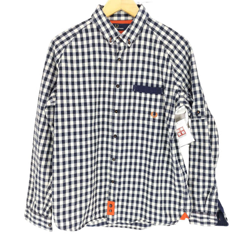 フレッドペリー FRED PERRY ギンガムチェックネルシャツ メンズ L