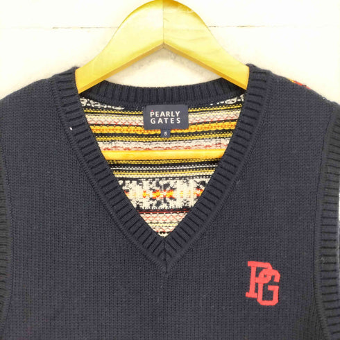 パーリーゲイツ PEARLY GATES ノルディック柄切替ニットベスト メンズ 5