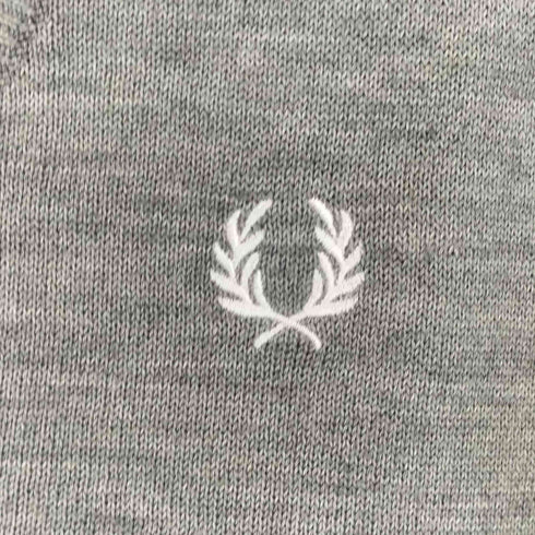 フレッドペリー FRED PERRY ユニオンジャックエルボーパッチ ニットカーディガン メンズ L