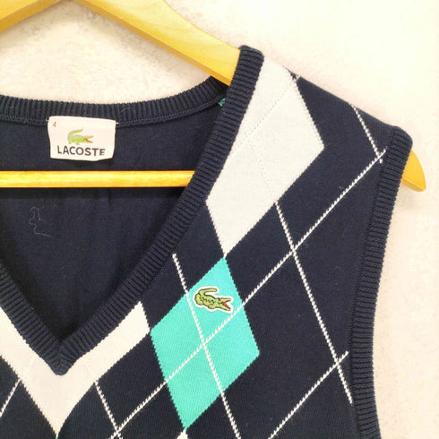 ラコステ LACOSTE アーガイル柄ニットベスト メンズ 4
