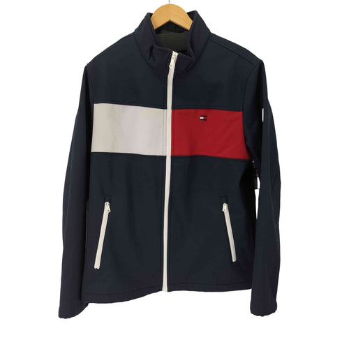 トミーヒルフィガー TOMMY HILFIGER SOFTSHELL COLOR BLOCK JACKET ボンディング フルジップ ジャケット メンズ import:M