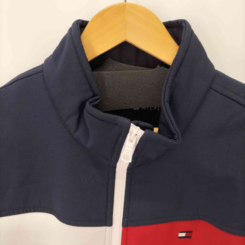 トミーヒルフィガー TOMMY HILFIGER SOFTSHELL COLOR BLOCK JACKET ボンディング フルジップ ジャケット メンズ import:M