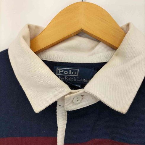 ポロバイラルフローレン Polo by RALPH LAUREN ポニー刺繍 ボーダーラガーシャツ メンズ import:XL