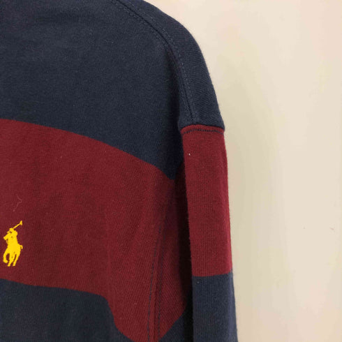 ポロバイラルフローレン Polo by RALPH LAUREN ポニー刺繍 ボーダーラガーシャツ メンズ import:XL