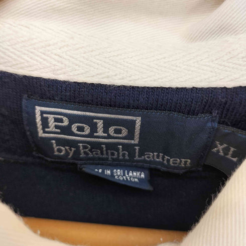 ポロバイラルフローレン Polo by RALPH LAUREN ポニー刺繍 ボーダーラガーシャツ メンズ import:XL