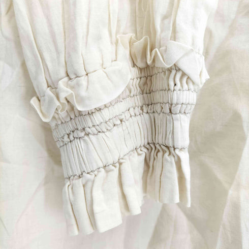 トリココムデギャルソン tricot COMME des GARCONS AD2007 リネン100襟フリルブラウス レディース JPN:M