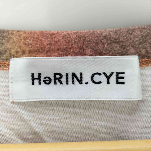 ヘリンドットサイ HeRIN.CYE Blur tee 水彩 クルーネック半袖Tシャツ レディース FREE