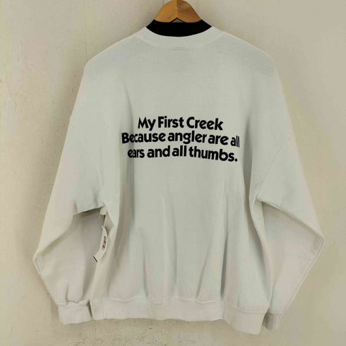 クリークアングラーズデバイス creek anglers device メッセージロゴ クルーネックスウェット メンズ import:XL