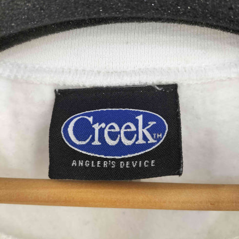 クリークアングラーズデバイス creek anglers device メッセージロゴ クルーネックスウェット メンズ import:XL