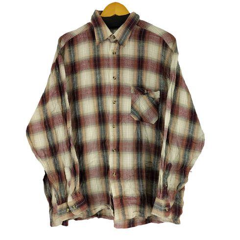 DAXON L/S オンブレチェックシャツ メンズ 45/46