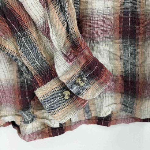 DAXON L/S オンブレチェックシャツ メンズ 45/46