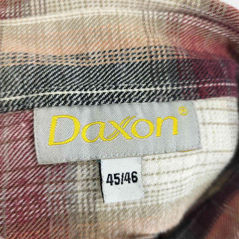 DAXON L/S オンブレチェックシャツ メンズ 45/46