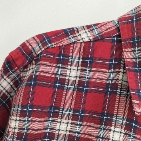 エルエルビーン L.L.Bean 00s マドラスチェック ボタンダウンネルシャツ メンズ XL