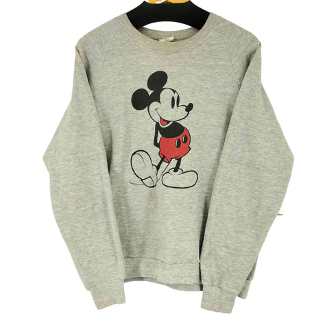 80s MADE IN USA キャラクタープリント ラグランスウェット メンズ JPN:XL