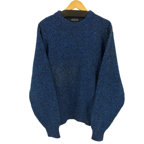 ランズエンド LANDS END USA製 ウール混 クルーネックニット メンズ import:XL