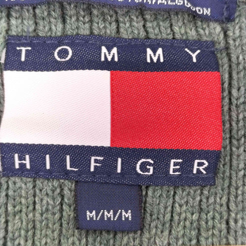 トミーヒルフィガー TOMMY HILFIGER 90s ケーブルニットベスト メンズ JPN:M