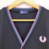 フレッドペリー FRED PERRY ジャージー素材 ラインデザインカーディガン メンズ K