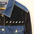 L.A.BLUES ベロア切替 スタッズデザイン デニム シャツジャケット レディース 14/16W