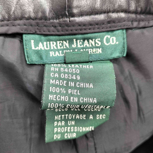 ローレンラルフローレン LAUREN RALPH LAUREN 90s レザーブーツカットパンツ レディース 8