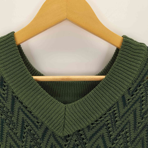 KACCO SHEER LACE KNIT VEST レディース JPN:M
