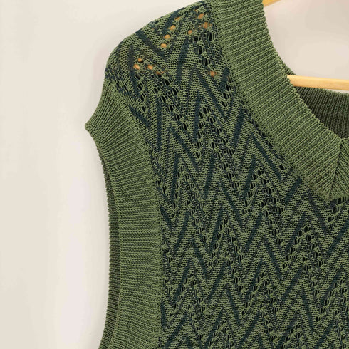 KACCO SHEER LACE KNIT VEST レディース JPN:M