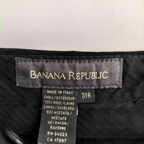 バナナリパブリック BANANA REPUBLIC OLD MADE IN ITALY ノータックスラックスパンツ メンズ 31R