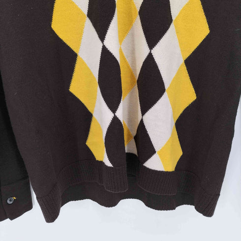 バーバリーブラックレーベル BURBERRY BLACK LABEL アーガイルVネックニットセーター メンズ 3