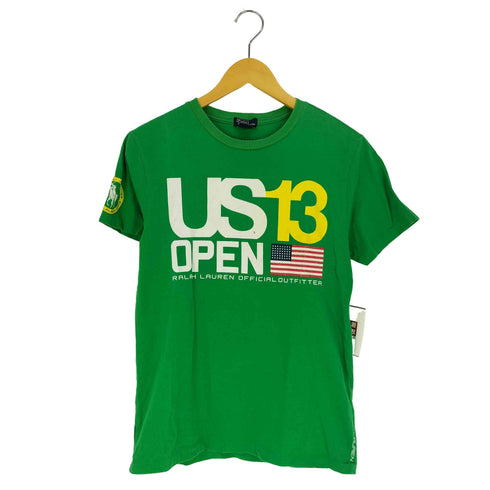 ポロバイラルフローレン Polo by RALPH LAUREN 2013 テニスプリント Tシャツ レディース import:L