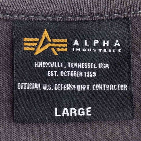 アルファインダストリーズ ALPHA INDUSTRIES 長袖 プリントTシャツ メンズ JPN:L