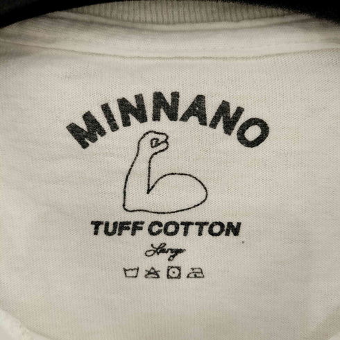 ミンナノ MIN-NANO MINNANO×BLUE LUG ロゴプリントTシャツ メンズ