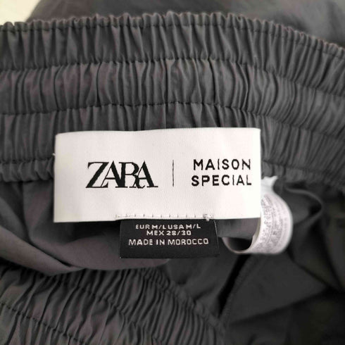 ザラ ZARA カラーブロック ナイロン ジョガーパンツ メンズ M-L