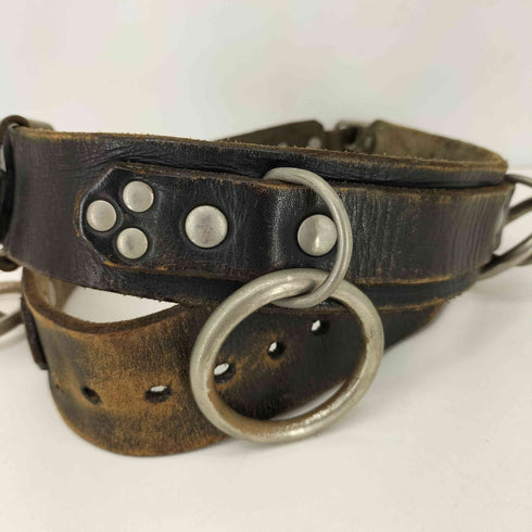 ブラックミーンズ BLACKMEANS 4連リング レザーベルト SID RING BELT メンズ