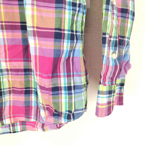 ラルフローレン RALPH LAUREN CUSTOM FIT マドラスチェック メンズ L