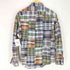 ラルフローレン RALPH LAUREN CUSTOM FIT チェックパッチワーク コットンシャツ メンズ L