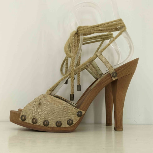 ステラマッカートニー STELLA McCARTNEY ウッドヒールサンダル レディース 35 1/2