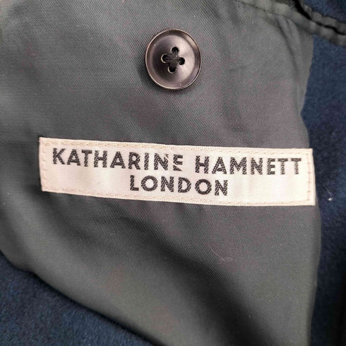 キャサリンハムネットロンドン KATHARINE HAMNETT LONDON ノーカラー チェスターコート レディース import:M