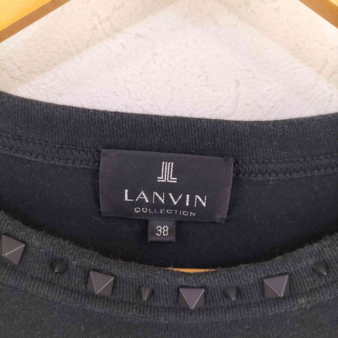 ランバンコレクション LANVIN COLLECTION スタッズ クルーネックTシャツ レディース FR:38