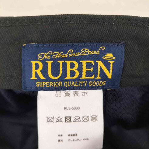 ルーベン RUBEN フェイクレザーキャスケット メンズ