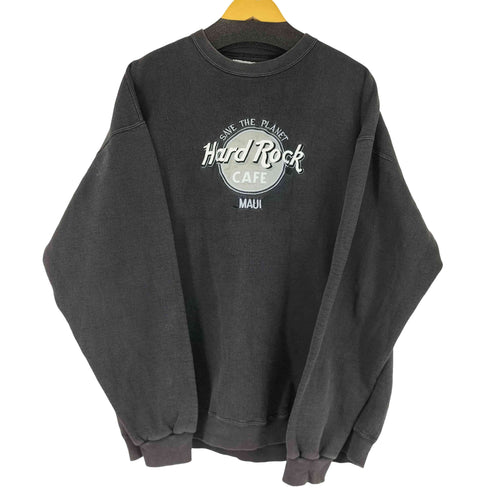 ハードロックカフェ Hard Rock Cafe 90s USA製 MAUI クルーネックスウェット メンズ JPN:XL