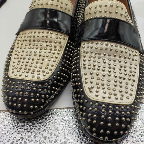 ジェフリーキャンベル Jeffrey Campbell スタッズ エナメル ローファー レディース EUR:37