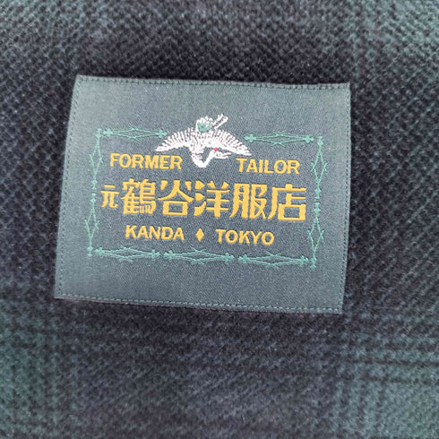 (元)鶴谷洋服店 ジャケ・ポシェット チェック がま口 ショルダーバッグ レディース