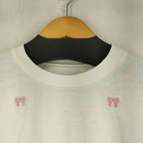 グレイル GRL リボン刺繍Tシャツ レディース FREE