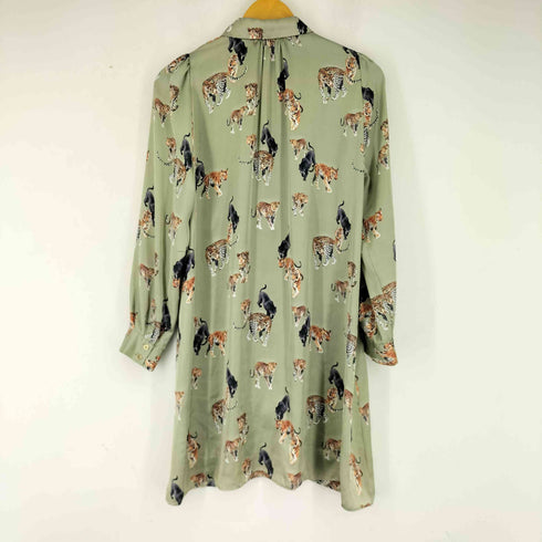 ザラ ZARA アニマルシャツワンピース レディース US XS
