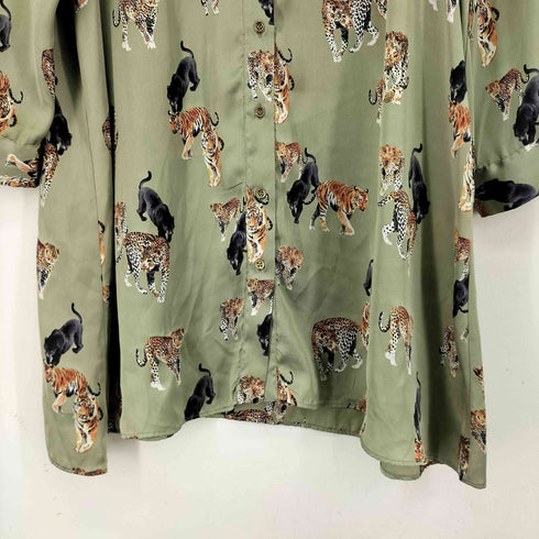 ザラ ZARA アニマルシャツワンピース レディース US XS