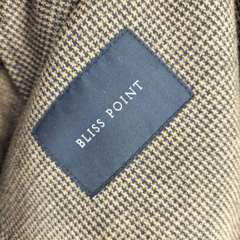 BLISS POINT 千鳥格子 チェスターコート メンズ JPN:L