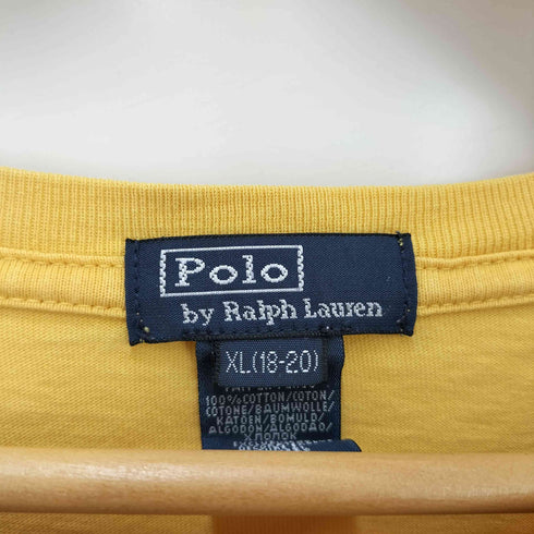 ポロバイラルフローレン Polo by RALPH LAUREN フロントプリント クルーネック S/S Tシャツ メンズ XL(18-20)