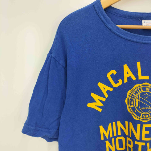 チャンピオン Champion MACALESTER カレッジ プリント クルーネック S/S Tシャツ メンズ import:L
