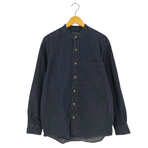エディーバウアー Eddie Bauer バンドカラー デニムシャツ メンズ import:S